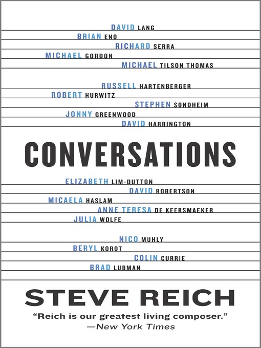 Title details for Conversations by Steve Reich - Wait list